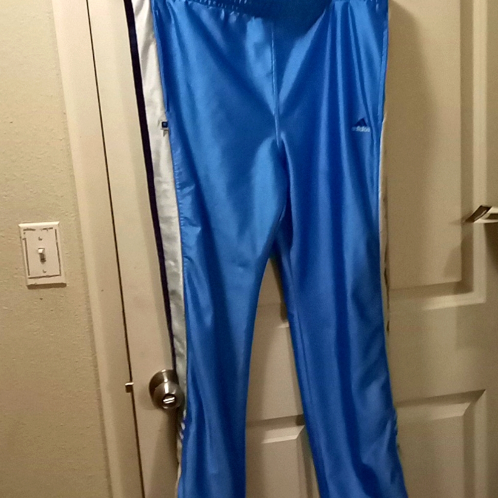Adidas classic snap-down athletic pants